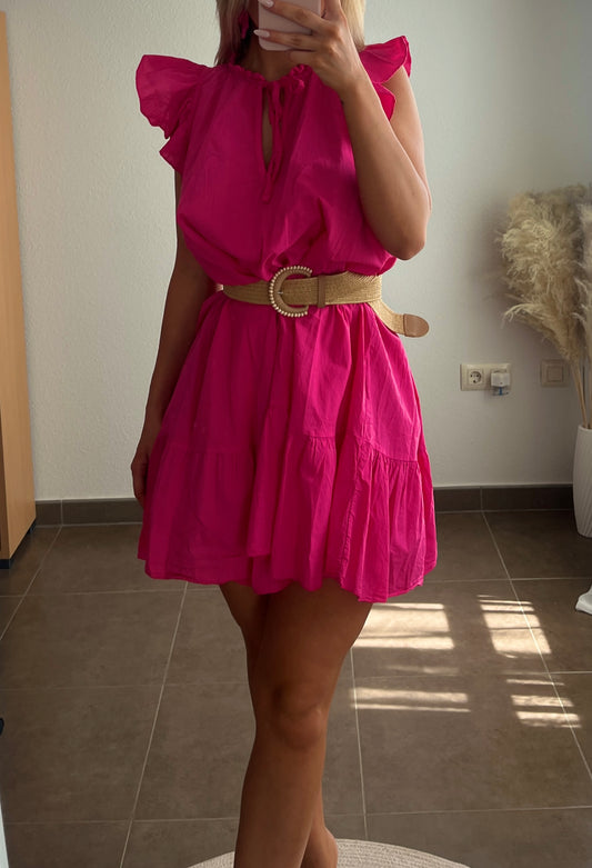 VESTIDO CAMISERO FUCSIA